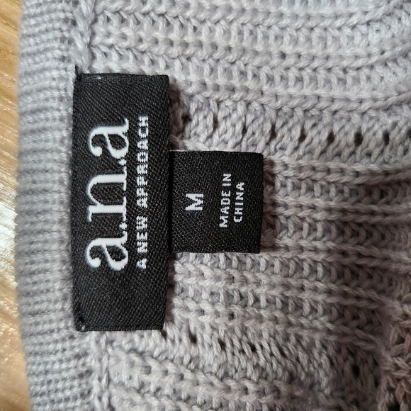 A.n.a. Grey Oversized Knit Sweater - Picture 5 of 5